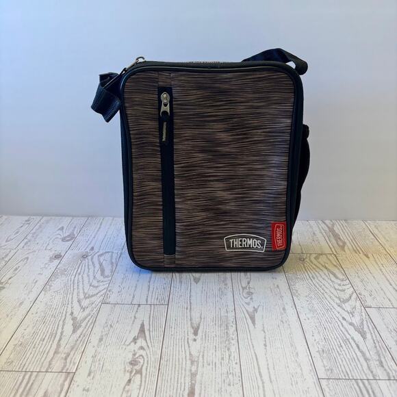 Thermos Insulated Lunch Bag – Black & Grey-square - Picture 1 of 12